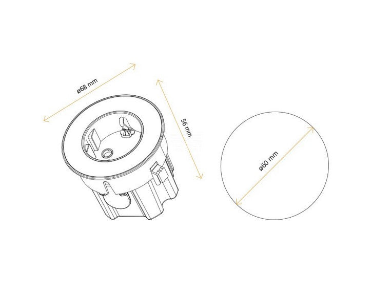 ASA 06030E00008 Vestavná zásuvková jednotka VERSADOT 1x230V, kabel 0,2m s vidlicí GST18i3, nerez/bílá/černá ASA 06030E00008 Vestavná zásuvková jednotka VERSADOT 1x230V, kabel 0,2m s vidlicí GST18i3, nerez/bílá/černá